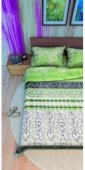 На фото Постельное белье Leleka-Textile Ранфорс 145х210х2 Зеленое Семейное