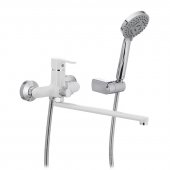 Смеситель для ванны IBERGRIF SQUARE M13122W (IB0035) На фото Смеситель для ванны IBERGRIF SQUARE M13122W (IB0035)