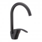 Смеситель для кухни CRON MARS 777-G черный (CR0786) На фото Смеситель для кухни CRON MARS 777-G черный (CR0786)