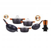 На фото Набор посуды Berlinger Haus Granit Diamond Line 15 предметов (BH-1114)