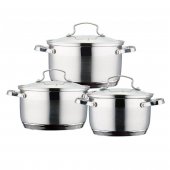 Набор кастрюль Wellberg 6 предметов (WB-02264) На фото Набор кастрюль Wellberg 6 предметов (WB-02264)