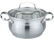 На фото Кастрюля из нержавеющей стали Bohmann 24х13.5 см 6.1 л (BH 5114-24)