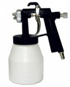 На фото Краскопульт пневматический Werk ASG-1535PS 1.5 мм 110-200 л/мин 3-4 Бар 1000 мл (54209)