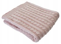 На фото Плед Прованс Косы 180х160 см Крем (.007233)