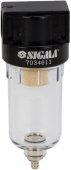 Фильтр-влагоотделитель Sigma 500 л/мин 1/4" (7034611) На фото Фильтр-влагоотделитель Sigma 500 л/мин 1/4" (7034611)