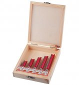 На фото Набор фрез Intertool пазовых прямых, 5шт (HT-0075)