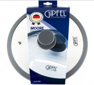 На фото Крышка стеклянная Gipfel 24 см силиконовый обод (1031)