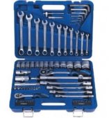 На фото Набор инструмента Стандарт комбинированный 1/4" 1/2" 77 ед (ST-0077)