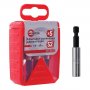 На фото Комплект магнитных держателей Intertool 1/4"*60мм, 5шт (VT-5732)