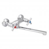 Смеситель для кухни ZERIX TMK 722 с полнооборотной кран буксой (ZX2966) На фото Смеситель для кухни ZERIX TMK 722 с полнооборотной кран буксой (ZX2966)