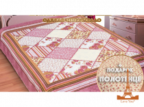 На фото Покрывало-одеяло Love you Жанетта 230х250 см Фиолетовое