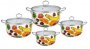 На фото Набор эмалированных кастрюль Edenberg 8 предметов (EB-3371-B)