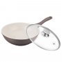 На фото Wok Maestro Cast 30 см с крышкой 30 см (MR-4830)