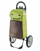 На фото Сумка-тележка Aurora Vienna 55 Green/Brown (926846)