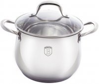 На фото Кастрюля Berlinger Haus Silver Belly Collection 22х16 см 6 л (BH-1412)