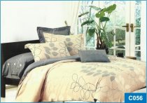 На фото Постельное белье Leleka-Textile Сатин 150х210 Бежевое Полуторные