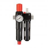На фото Блок подготовки воздуха Intertool 1/4", 5мкм, 850 л/мин, металл, профессиональный (PT-1435)