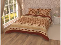 На фото Постельное белье Leleka-Textile Полиэстер 145х210 Бежевое Полуторные