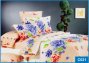 На фото Постельное белье Leleka-Textile Сатин 200х220 Оранжевое Евро