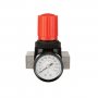 Регулятор давления Intertool 1/4", 1-16 бар, 1600 л/мин, профессиональный (PT-1429) На фото Регулятор давления Intertool 1/4", 1-16 бар, 1600 л/мин, профессиональный (PT-1429)
