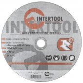 Круг отрезной Intertool по металлу 230*2.0*22.2мм (CT-4016) На фото Круг отрезной Intertool по металлу 230*2.0*22.2мм (CT-4016)