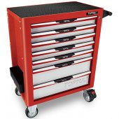 На фото Тележка Toptul с инструментом Pro-Plus 7 секций 305 ед красная (GCAJ305R)