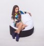 На фото Кресло-мешок Комфорт Poparada White large (CL)