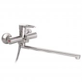 Смеситель для ванны ZERIX PUD7 045 нержавейка (ZX2810) На фото Смеситель для ванны ZERIX PUD7 045 нержавейка (ZX2810)