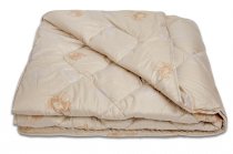 На фото Одеяло ТЕП СAMEL Верблюжья шерсть 150х210 см Кремовое