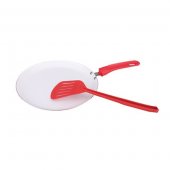Сковорода Maestro Rainbow с лопаткой 25 см красная (MR-1212-25) На фото Сковорода Maestro Rainbow с лопаткой 25 см красная (MR-1212-25)