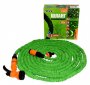 На фото Шланг поливочный удлиняющийся Mastertool X-hose 7.5 - 22.5 м (92-0139)