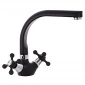 На фото Смеситель для кухни MIXXUS COLOR 273 черный (MI2763)