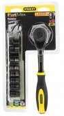 На фото Набор головок торцевых Stanley"Rotator" 3/8" с трещоткой 9 шт (0-94-606)