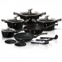 На фото Набор посуды Berlinger Haus Metallic Line Royal Black Edition 15 предметов (BH-1664N)