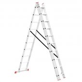 На фото Лестница алюминиевая Intertool 3-х секционная 3*10ступ. 6.48м (LT-0310)
