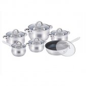 На фото Набор посуды из нержавеющей стали Benson 12 предметов (BN-212)