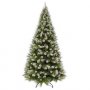 На фото Сосна TriumphTree Pittsburgh 260 см зеленая с эффектом покрытия инеем и шишками (1028919)