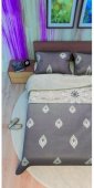 На фото Постельное белье Leleka-Textile Ранфорс 145х210х2 Коричневое Семейное