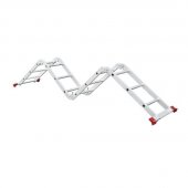 На фото Лестница алюминиевая Intertool трансформер 4*3ступ. 3.50м (LT-0030)