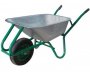 На фото Тачка строительная одноколесная Forte 90 л 200 кг WB9618 (37968)