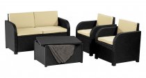 На фото Комплект садовой мебели Allibert Maui Lounge Set (8711245138985)