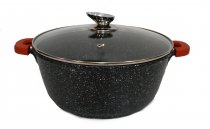 На фото Кастрюля с мраморным покрытием Zurrichberg 32х14 см (ZBP-7096 Black)