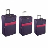 На фото Комплект чемоданов Skyflite Domino Purple (S/M/L) 3шт (923959)