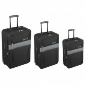 На фото Комплект чемоданов Skyflite Domino Black (S/M/L) 3шт (923951)