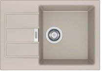 На фото Кухонная мойка Franke Sirius Tectonite SID 611-62 Slim Сахара (114.0497.938)