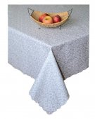 На фото Скатерть Прованс Simfoni Айс Вензель 140х220 см (.003640)