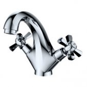 Смеситель для раковины MIXXUS PREMIUM RETRO Chr-161 (MI1671) На фото Смеситель для раковины MIXXUS PREMIUM RETRO Chr-161 (MI1671)