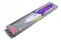 На фото Кухонный нож Fissman Sempre сантоку 130 мм Violet (KN-2127.ST)