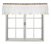 На фото Занавеска Прованс Батист 296х40 см 1шт Молочна с мережкой (.006913)