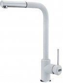 Кухонный смеситель Franke SIRIUS фрагранит хром/белый (115.0476.826) На фото Кухонный смеситель Franke SIRIUS фрагранит хром/белый (115.0476.826)